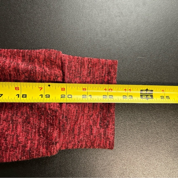 Notations Women's 1X Pullover Cowl Neck Sweater Red Black Buttons Coquette Artsy - Picture 10 of 14